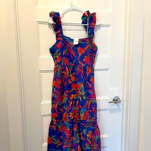 J Crew floral sun dress.